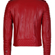 Illustration for article titled Mens Quilted Red Faux Leather Slim fit Motorcycle Biker Jacket - Outfit Ideasem/em